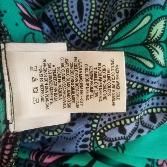 JACLYN SMITH FLORAL PAISLEY ELASTIC WAISTBAND SKIRT. SZ S. - Picture 11 of 12